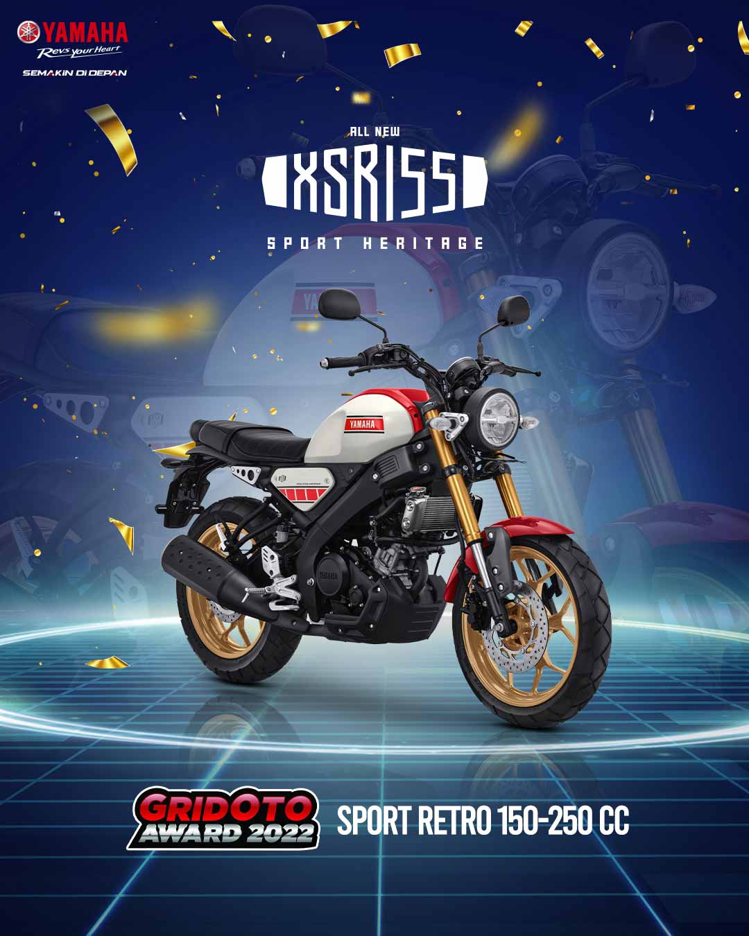 XSR 155 Best Sport Retro 150-250cc GridOto Award 2022