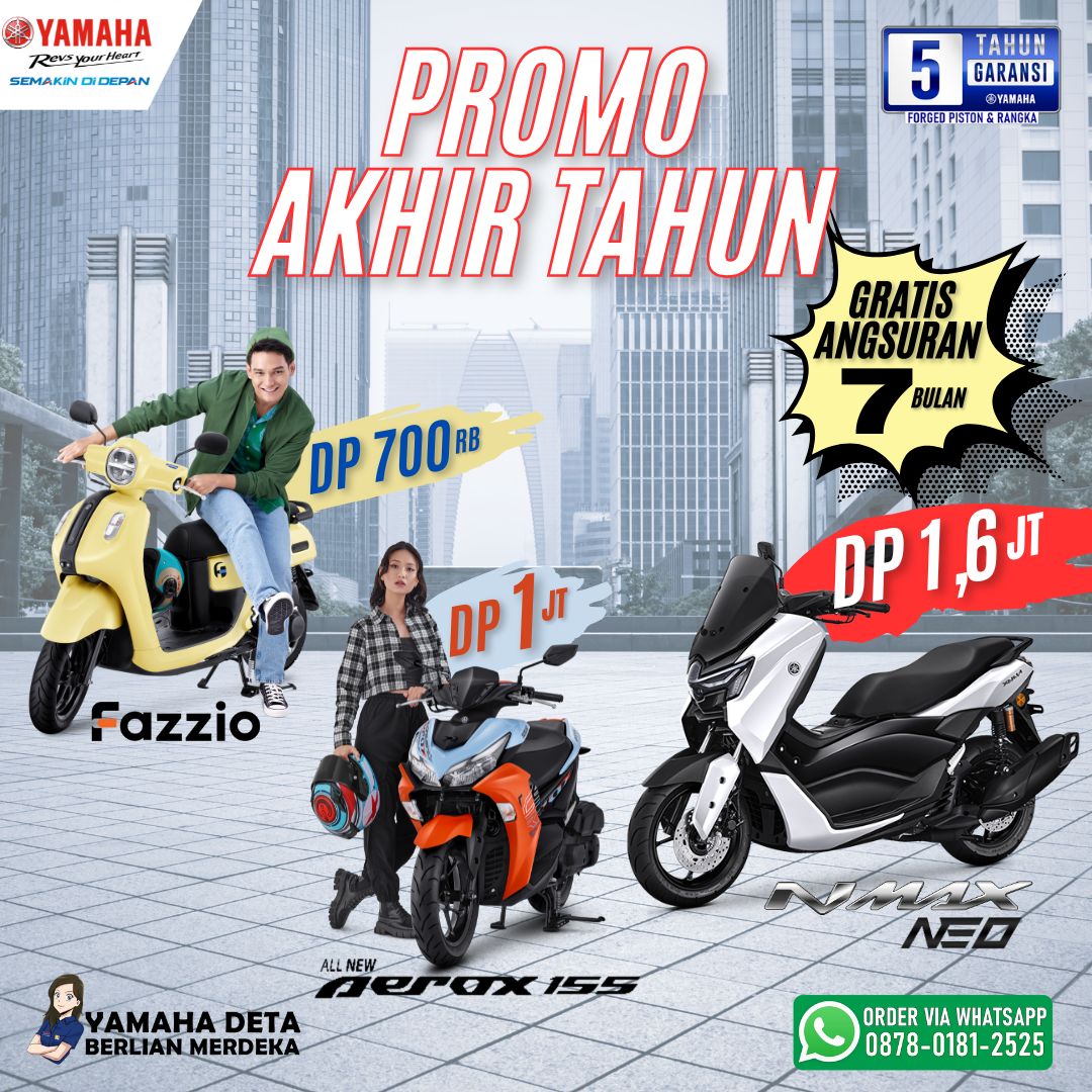 Promo Akhir Tahun Dealer Yamaha Deta Berlian Merdeka