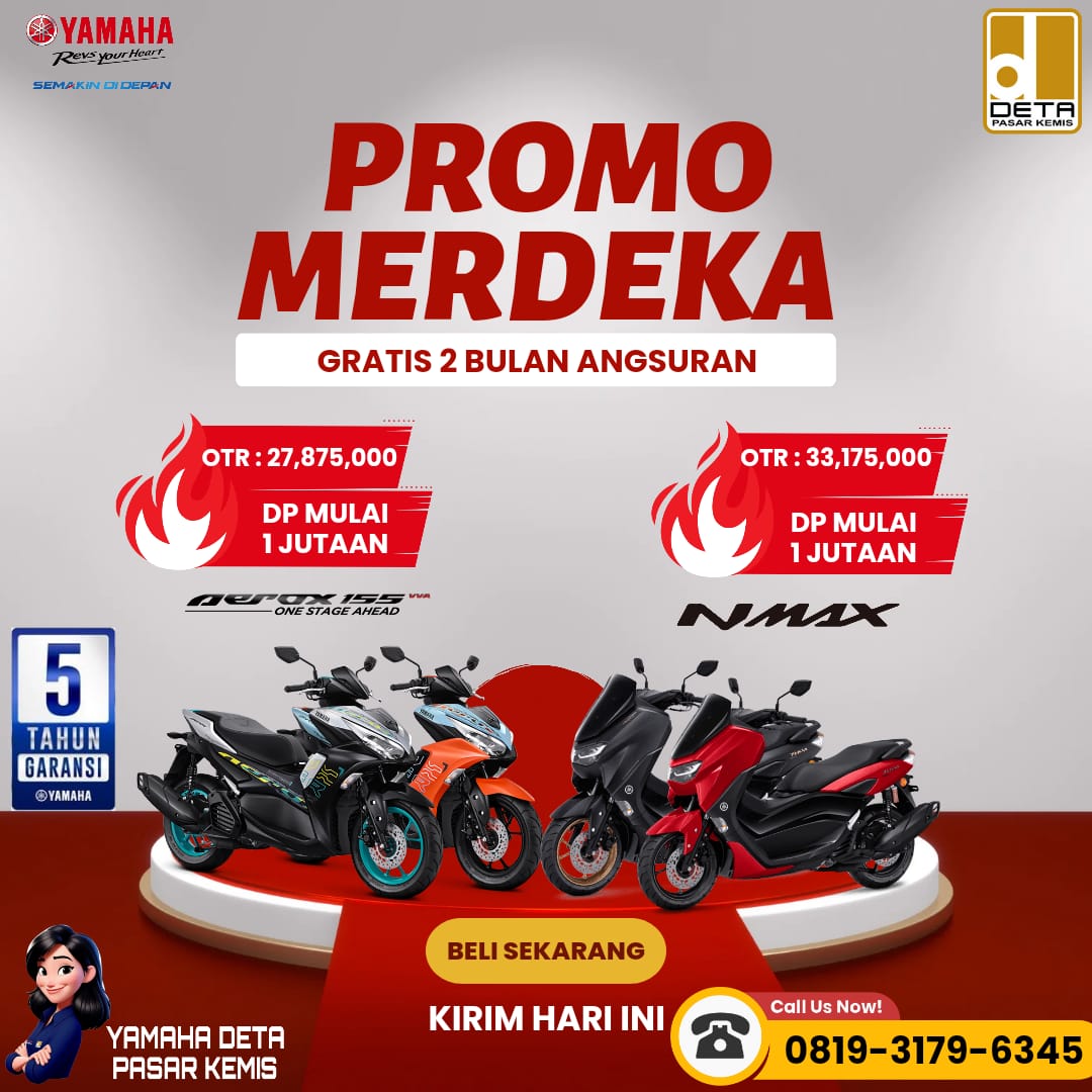 Promo Merdeka Yamaha Deta Pasar Kemis 